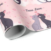 Trendy Elegante Moderne Liebe Valentine Geschenkpapier (Rolleneckpunkt)