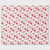 Trendy Elegante Moderne Liebe Valentine Geschenkpapier (Flach)