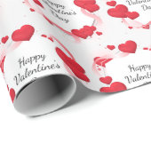 Trendy Elegante Moderne Liebe Valentine Geschenkpapier (Rolleneckpunkt)