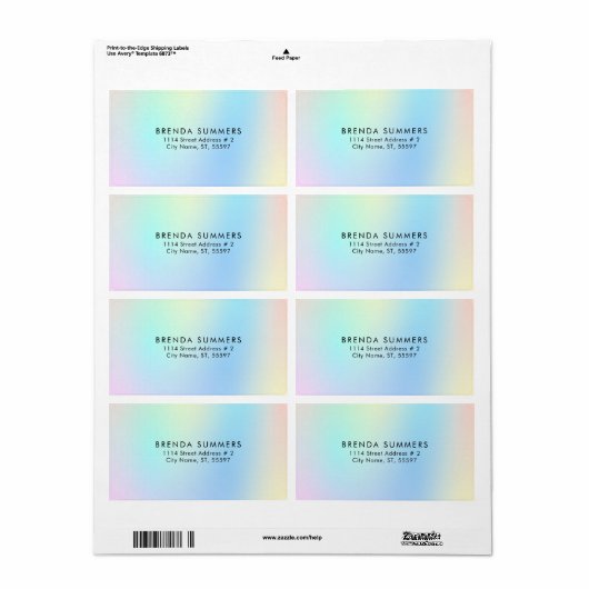 Trendy Elegante Pastellfarben strahlender Hintergr (Vorne)