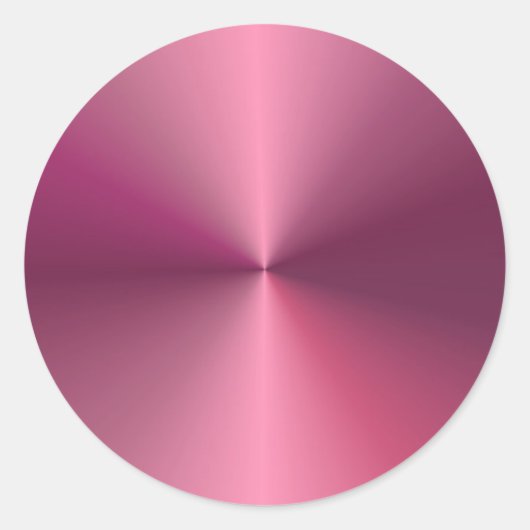 Trendy Elegante rosa Lila Blankovorlage Runder Aufkleber (Vorderseite)