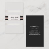 Trendy Elegante Rose Visitenkarte (Vorne/Hinten)