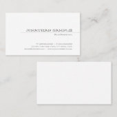 Trendy Elegante Sleek Design Modernes, Schlichtes  Visitenkarte (Vorne/Hinten)