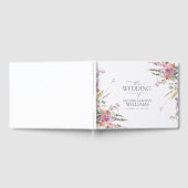 Trendy Elegante Wildblume Floral Wedding Gästebuch (Voll)