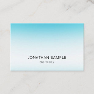 Trendy eleganter blauer moderner Minimalistischer Visitenkarte