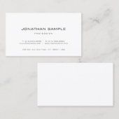 Trendy eleganter Minimalistic Entwurfs-modernes Visitenkarte (Vorne/Hinten)