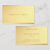 Trendy Eleganter Minimalistisch Template Glamour G Visitenkarte (Vorne/Hinten)