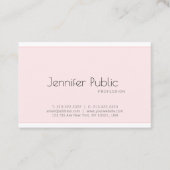 Trendy eleganter moderner Entwurfs-sauberer Visitenkarte (Vorderseite)