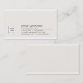 Trendy Elegantes, einfaches Design Unternehmen Log Visitenkarte (Vorne/Hinten)
