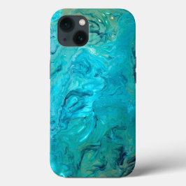 Trendy emerald faux marble abstract design Case-Mate iPhone hülle