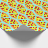 Trendy Emoji Style Pizza Pattern Geschenkpapier (Ecke)