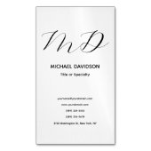 Trendy Empfohlen Minimalistisch Moderne Schlicht Magnetische Visitenkarte (Vorderseite Vertikal)