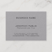 Trendy Entwurfs-elegantes Visitenkarte (Rückseite)