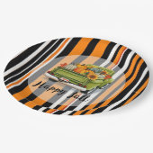 Trendy Erntedank Schöne Herbstkollektion Pappteller (Schrägansicht)