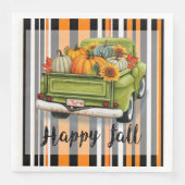 Trendy Erntedank Schöne Herbstkollektion Serviette (Vorderseite)