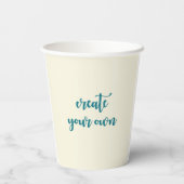 Trendy Erstellen Sie Ihr eigenes Personalisiertes  Pappbecher (Rückseite)