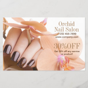 Trendy Esthetician WELLNESS-CENTER Nail Salon Pric Flyer