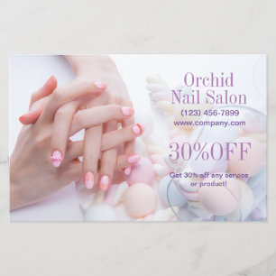 Trendy Esthetician WELLNESS-CENTER Nail Salon Pric Flyer