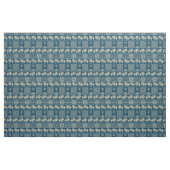 Trendy Ethnic Elephants Blau und Weiß Muster Stoff (Fat Quarter (45,7 x 55,9 cm))
