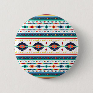 trendy, ethnisch geometrisch button
