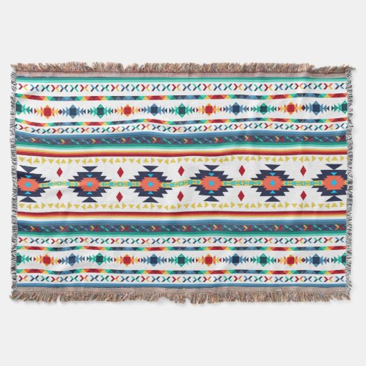 trendy, ethnisch geometrisch decke (Vorderseite)