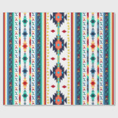 trendy, ethnisch geometrisch geschenkpapier (Flach)