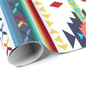 trendy, ethnisch geometrisch geschenkpapier (Rolleneckpunkt)