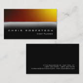 Trendy Event Planner Red Black Gray Business Card Visitenkarte (Vorne/Hinten)