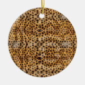 Trendy Exotic Cheetah Fur Muster Animal Print Keramik Ornament (Vorne)