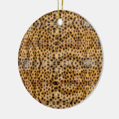 Trendy Exotic Cheetah Fur Muster Animal Print Keramik Ornament (Links)