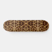 Trendy Exotic Giraffe Fur Muster Animal Print Skateboard (Horizontal)