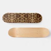 Trendy Exotic Giraffe Fur Muster Animal Print Skateboard (Horizontal)
