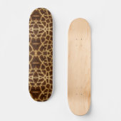 Trendy Exotic Giraffe Fur Muster Animal Print Skateboard (Vorderseite)