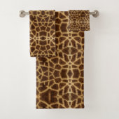Trendy Exotic Giraffe für Muster Tierdruck Badhandtuch Set (Insitu)