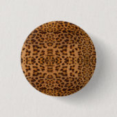 Trendy Exotic Jaguar Fur Muster Animal Print Button (Vorderseite)