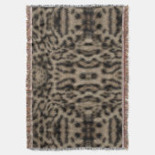 Trendy Exotic Snow Leopard Muster Tierdruck Decke (Vorderseite Vertikal)