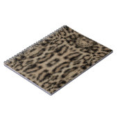 Trendy Exotic Snow Leopard Muster Tierdruck Notizblock (Linke Seite)