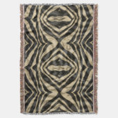 Trendy Exotic Zebra Fur Muster Animal Print Decke (Vorderseite Vertikal)