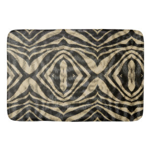 Trendy Exotic Zebra-Vorderseite Muster Tierdruck Badematte