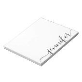 Trendy Extravaganter Skriptname, Personalisiert Sc Notizblock (Rotiert)