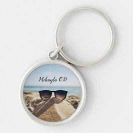 Trendy Eyeglasses auf einem optischen Strand     Schlüsselanhänger