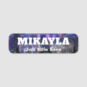 Trendy Eyeglasses Optical Name Tag Namensschild