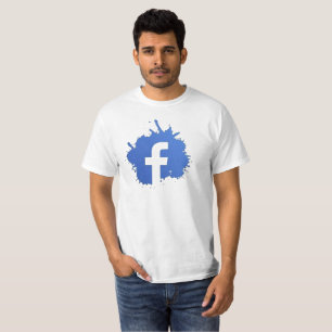Trendy Facebook Splash T - Shirt - Unisex Softstyl