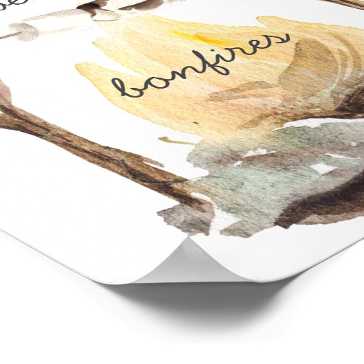 Trendy Fall Favorites | Aquarellbilder Poster (Ecke)