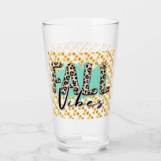 Trendy Fall Lila Tiger Glas (Vorderseite)