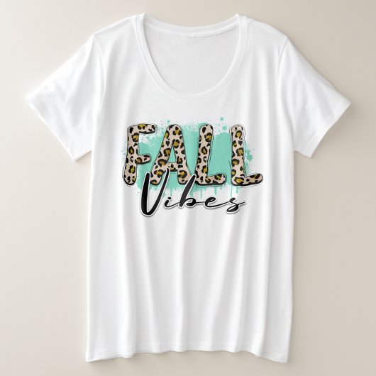 Trendy Fall Lila Tiger Große Größe T-Shirt (Design vorne)