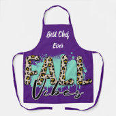 Trendy Fall Lila Tiger Schürze (Vorderseite)