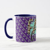 Trendy Fall Lila Tiger Tasse (Links)