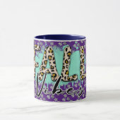 Trendy Fall Lila Tiger Tasse (Zentrum)