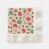 Trendy Fall Multicolor Red Green Brown Orange Serviette (Vorderseite)